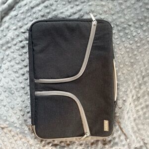 Black and Gray Laptop Sleeve